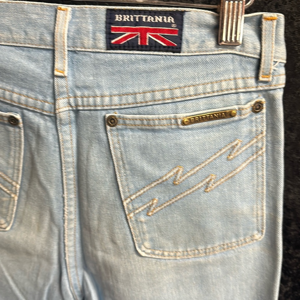 Deep Vintage Brittania Wide Leg Denim Jeans - 1970’s 1980’s, 24 25 0 00
